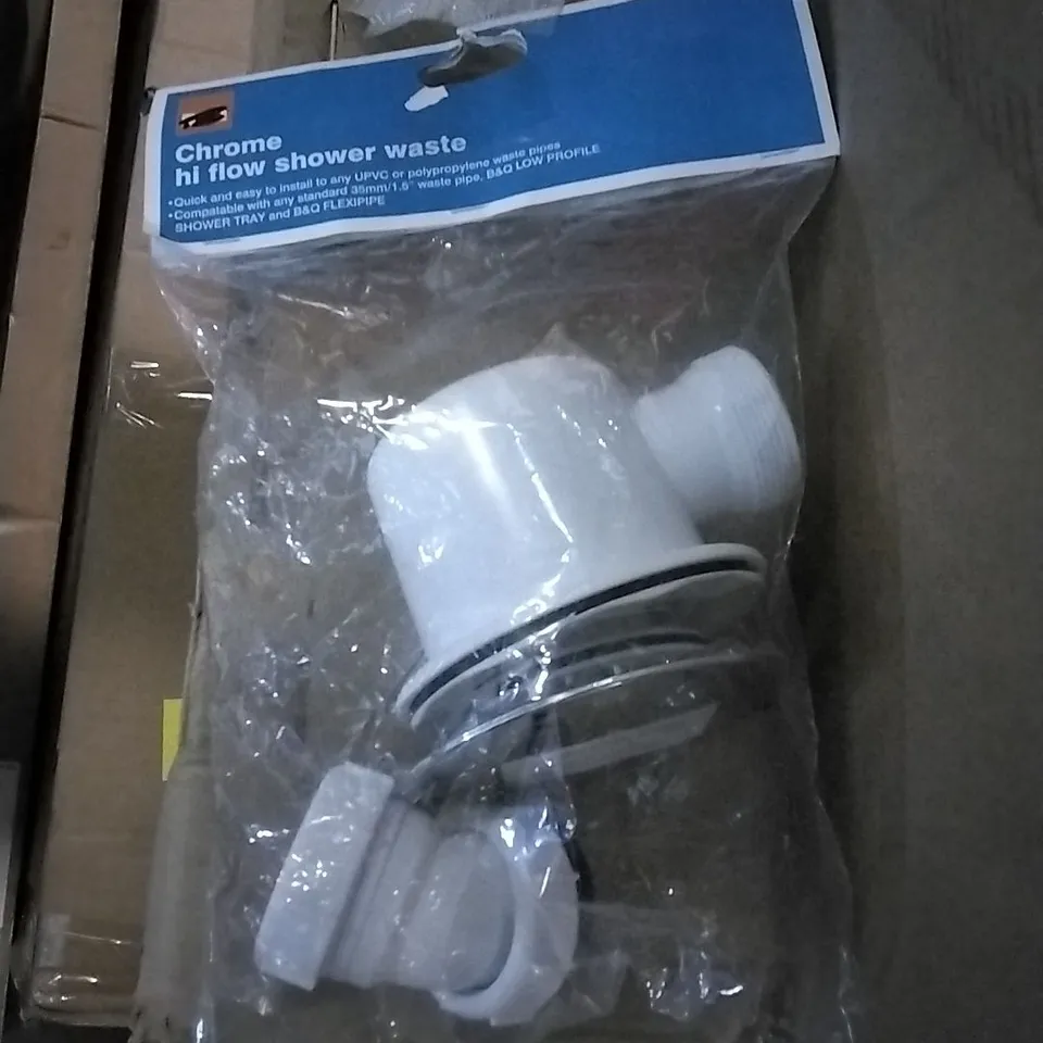 DESIGNER CHROME HI FLOW SHOWER WASTE