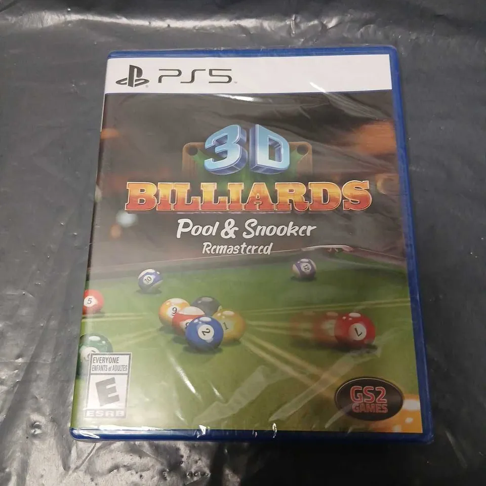 PS5 GAME – 3D BILLIARDS POOL & SNOOKER REMASTERED