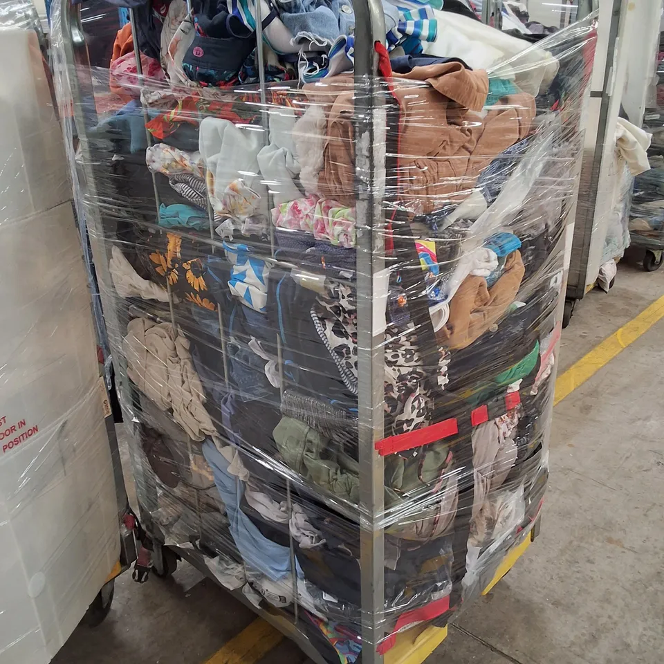 CAGE CONTAINING ASSORTED CLOTHING