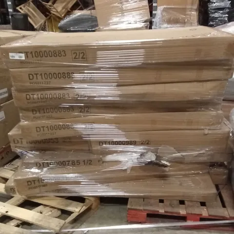 PALLET OF ASSORTED DESIGNER INCOMPLETE FURNITURE PARTS AND PIECES