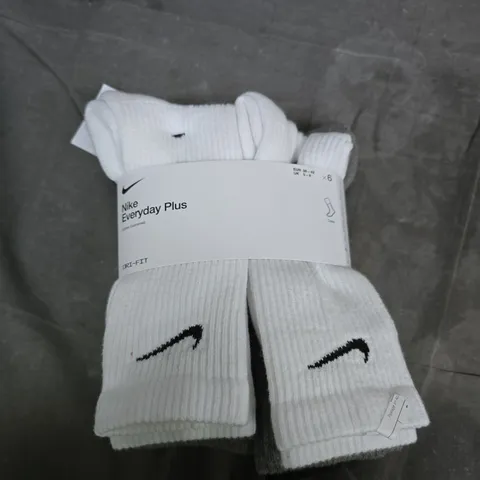 Nike Everyday Plus Socks – Pack of 6 Pairs, Assorted Colours