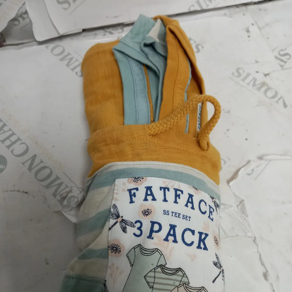 PACKED FATFACE 3 PACK TEE-SHIRT SET GIRLS 7-8