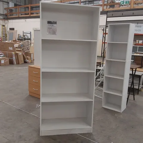 CAMBRIDGE 4 TIER LARGE BOOKCASE - WHITE 