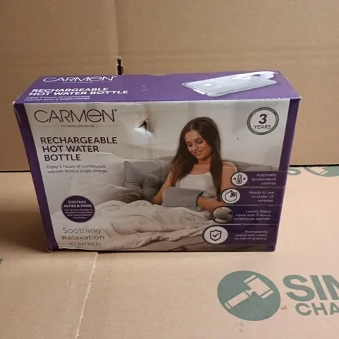 CARMEN RECHARGEABLE HOT WATER BOTTLE – BOXED
