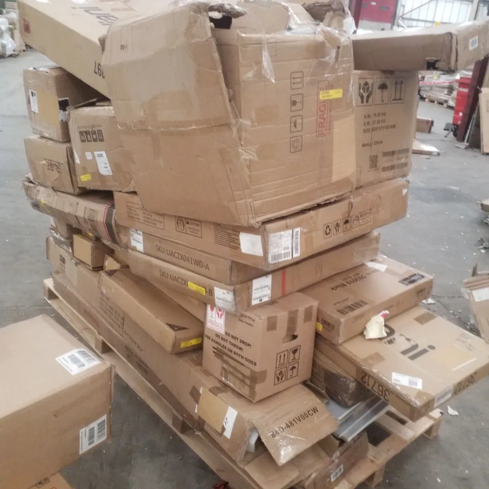 PALLET CONTAINING ASSORTED INCOMPLETE FLATPACK FURNITURE