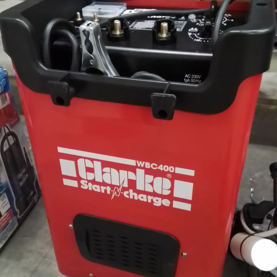BOXED CLARKE WBC400 350A BATTERY STARTER/CHARGER