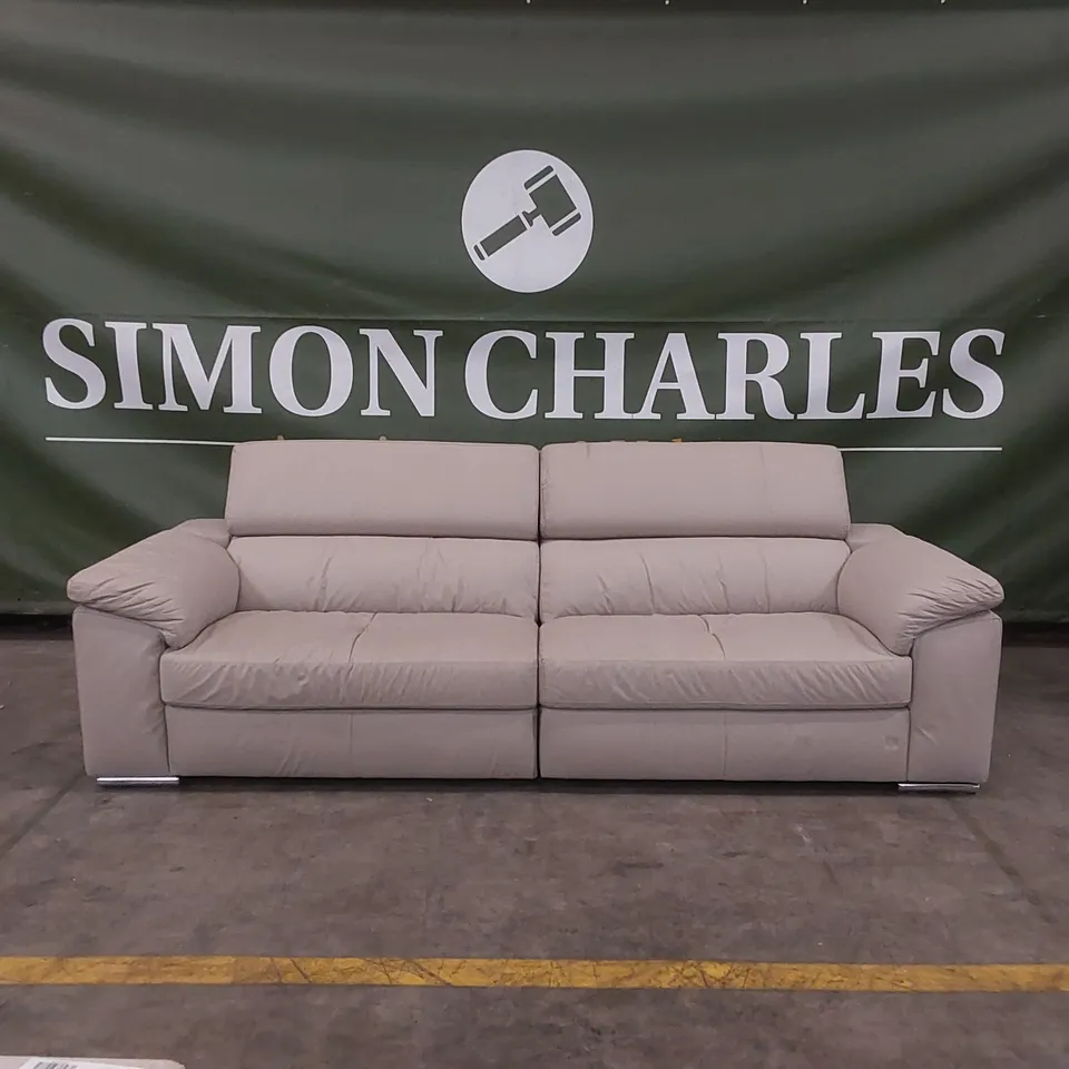 QUALITY DESIGNER BRADY PREMIUM LEATHER 4 SEATER SOFA