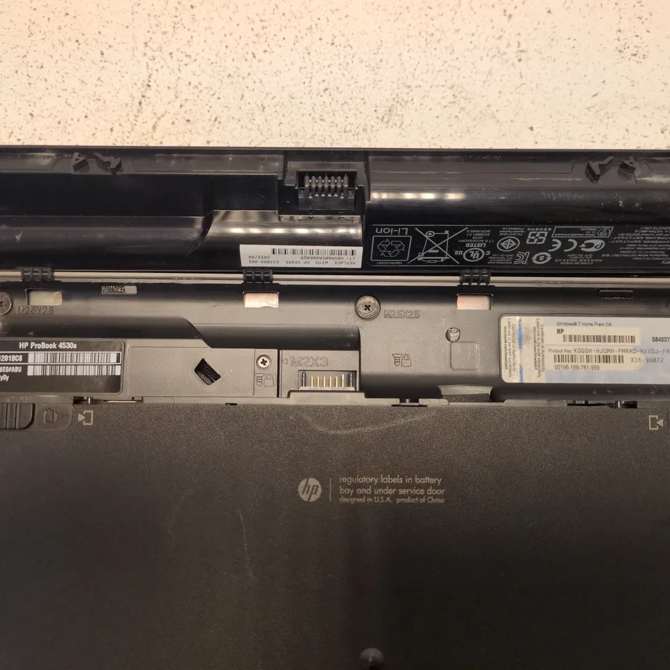 HP PROBOOK 4530S LAPTOP 15.6-INCH – FAULTY/UNTESTED, MISSING KEYCAPS