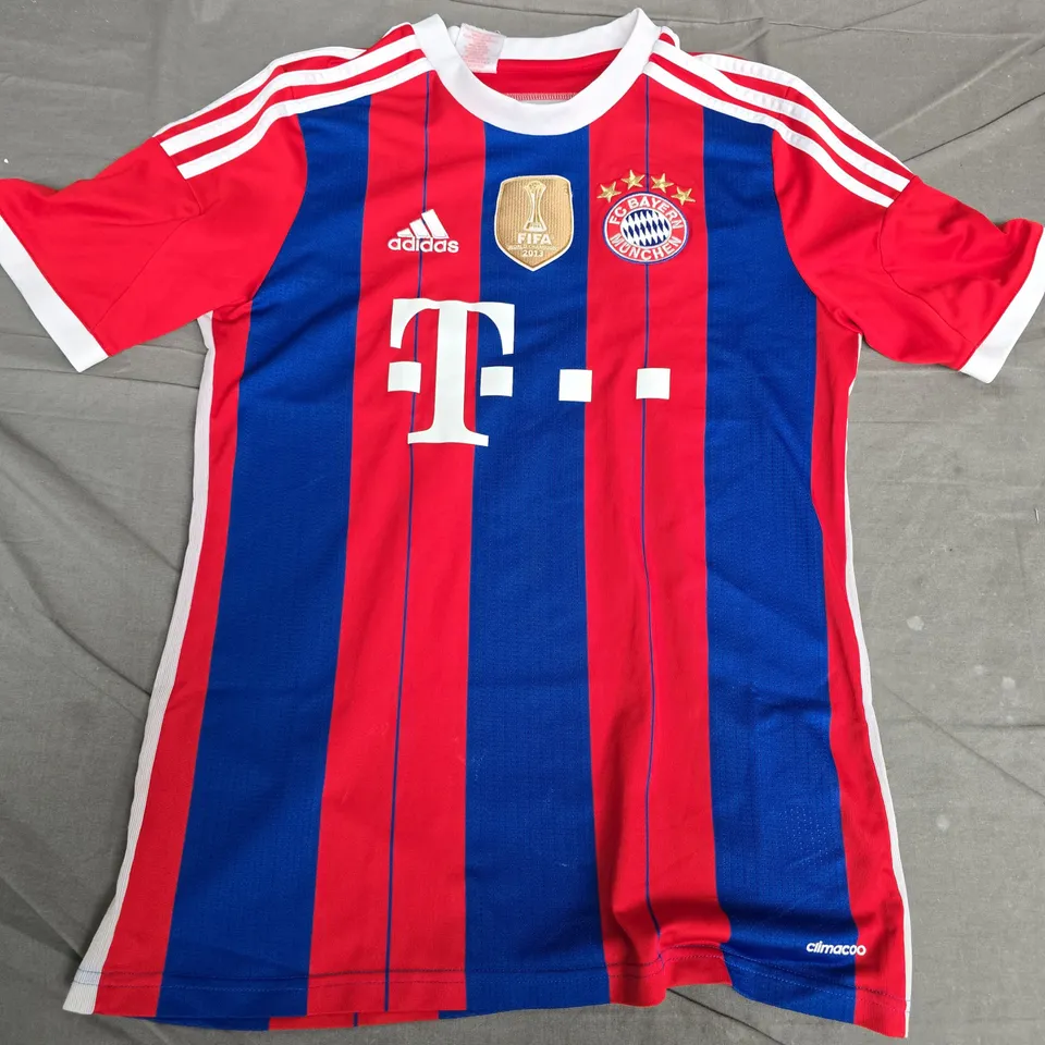 BAYERN MUNICH HOME SHIRT 2014/15 – ADIDAS CLIMACOOL UK 15-16Y (#25 MULLER)