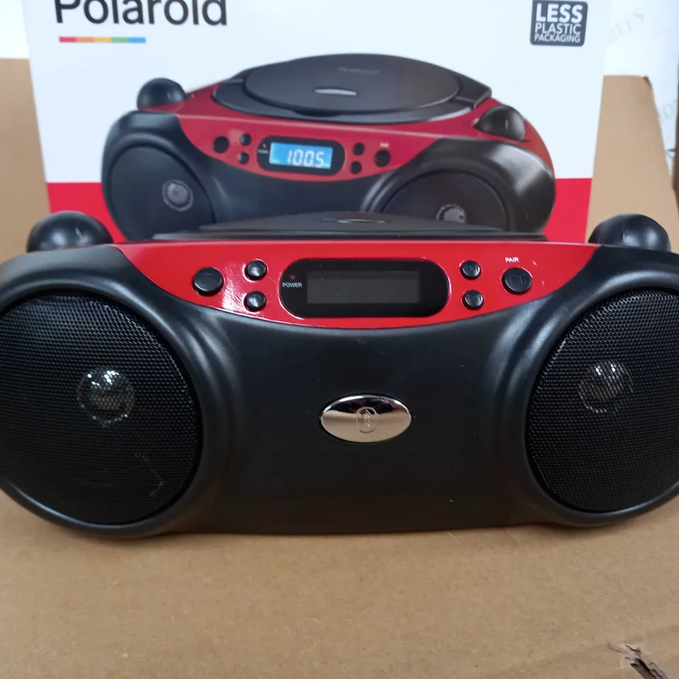 POLAROID BLUETOOTH CD BOOMBOX