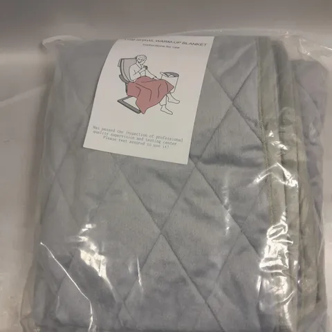USB SHAWL WARM-UP BLANKET IN GREY