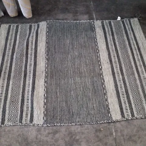BRAND NEW PACO HOME KILIM 217 RUG IN GREY - 120×170CM