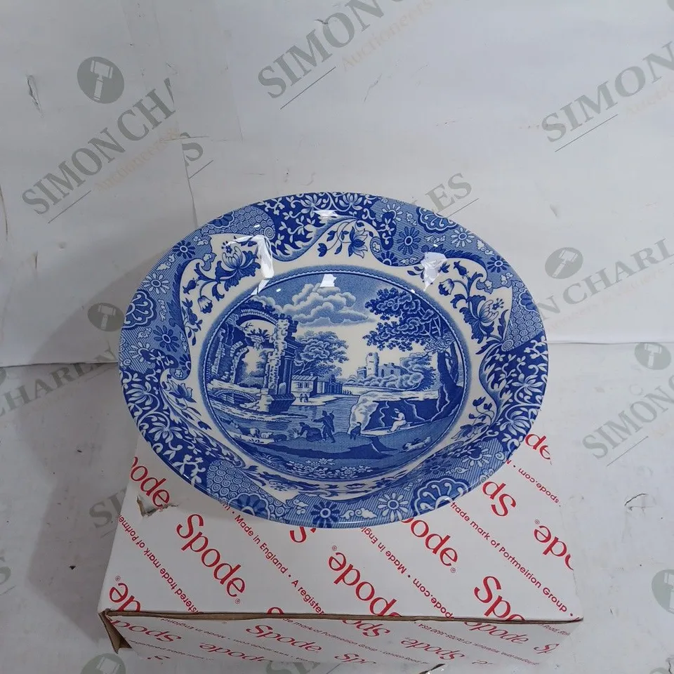 ITALIAN BLUE SET OF 4 CEREAL BOWLS - COLLECTION ONLY 