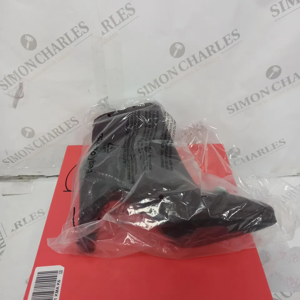 BOXED PAIR OF RUTH LANGSFORD PLATFORM LEATHER ANKLE BOOTS, BURGUNDY - SIZE 6