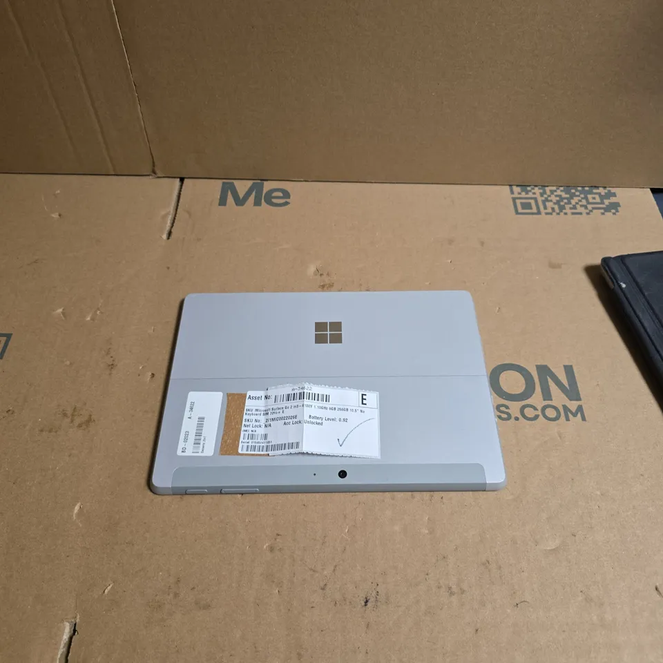 MICROSOFT SURFACE GO 2 TABLET – SILVER, 8GB RAM, 256GB, 10.5IN DISPLAY (NO KEYBOARD)