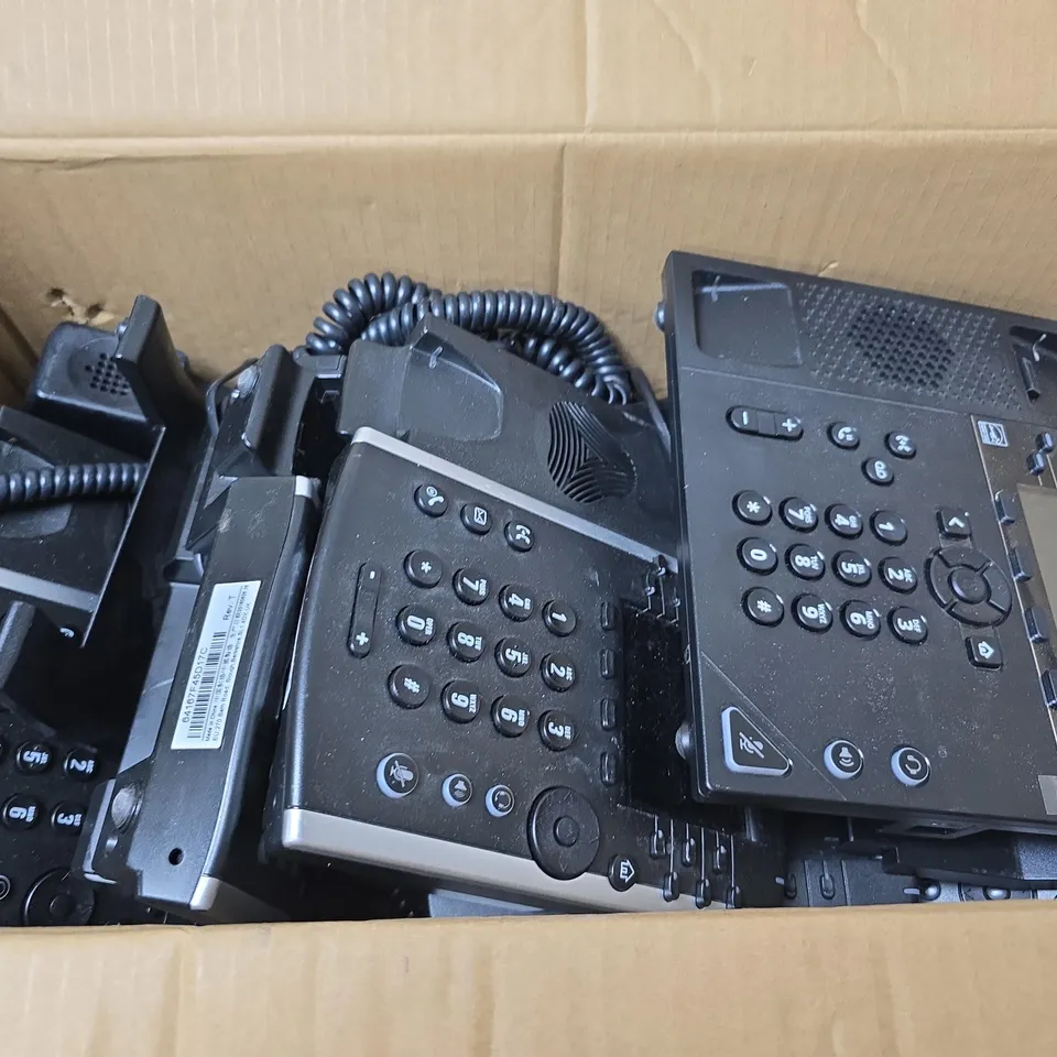 APPROXIMATELY 8 ASSORTED POLYCOM IP PHONES