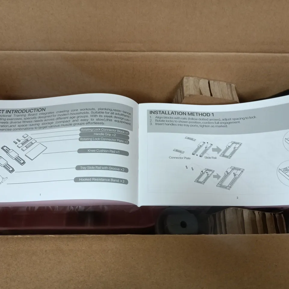 PINK MULTI-FUNCTIONAL TRAINING BOARD FOR HOME GYM – ASSEMBLY REQUIRED 