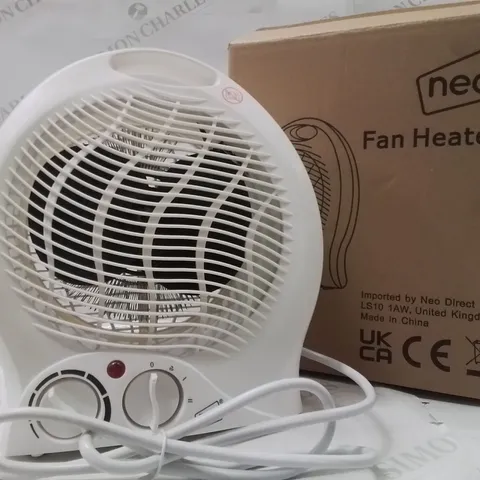 BOXED NEO FAN HEATER IN WHITE