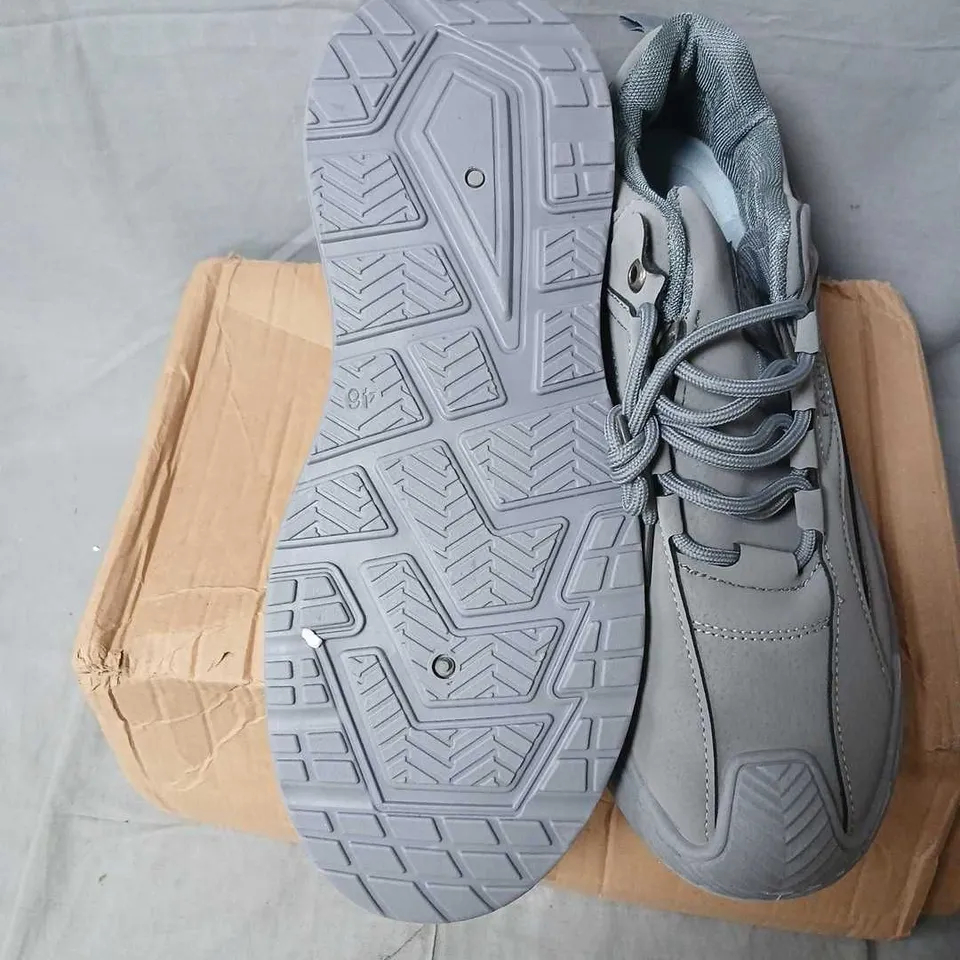 GREY FASHION SNEAKERS – UNBRANDED CASUAL ATHLETIC SHOES SIZE 46