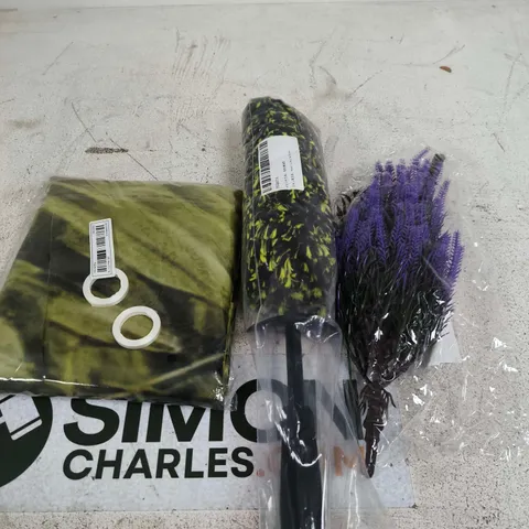 APPROXIMATELY 15 ASSORTED HOUSEHOLD PRODUCTS TO INCLUDE HOME DECOR, DUSTER, SHOE RACK ETC 