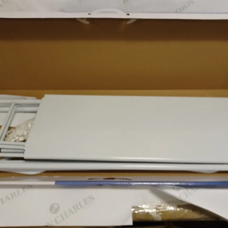 BOXED LAUNDRY RACK STAINLESS STEEL - WHITE