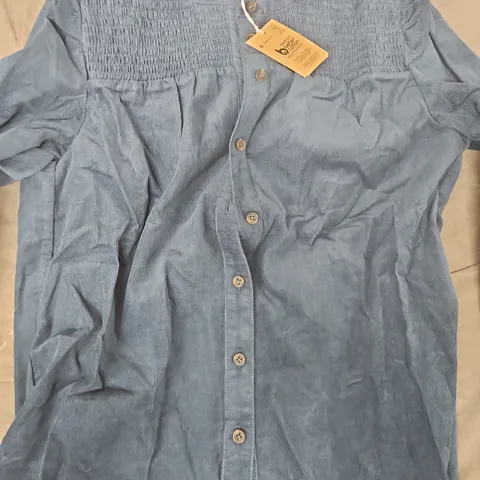 BODEN PRAIRIE LONG SLEEVE LYOCELL SHIRT IN BLUE SIZE UK 8