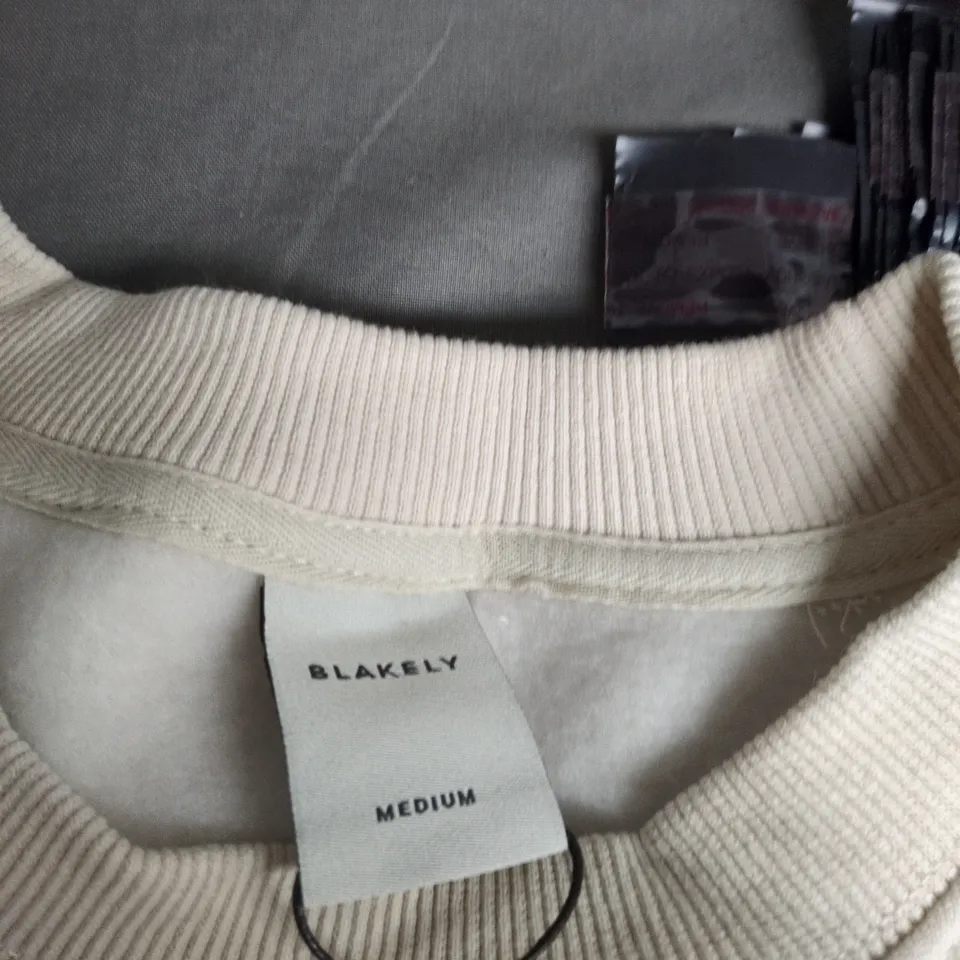 BLAKELY WOMEN'S SWEATSHIRT – CREAM, UK MEDIUM