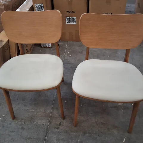 SWYFT SET OF 2 DINING CHAIR 02 - OAK/OYSTER LEATHER