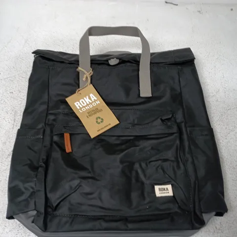 ROKA LONDON CANFIELD B RECYCLED NYLON LARGE BAG IN BLACK