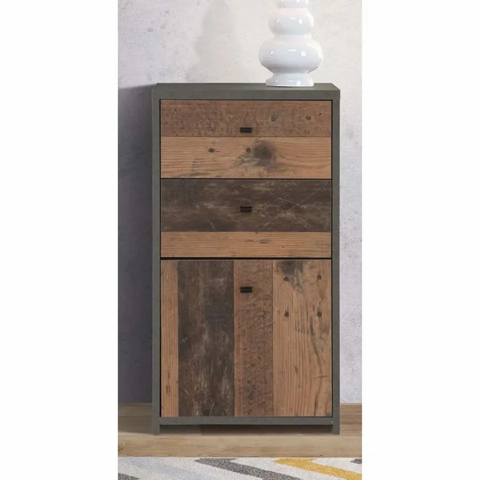 CAY 2 DRAWER COMBI CHEST COLOUR BODY FRONT 