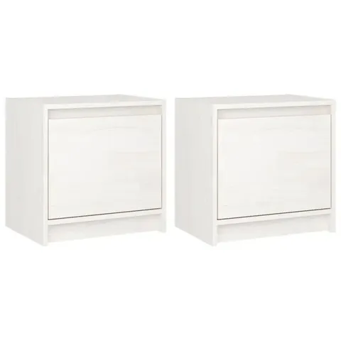 BOXED GRANSTON SOLID WOOD BEDSIDE TABLE  