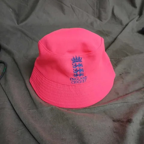 England Cricket Pink Bucket Hat – Embroidered Crest (VERIFY SIZE)