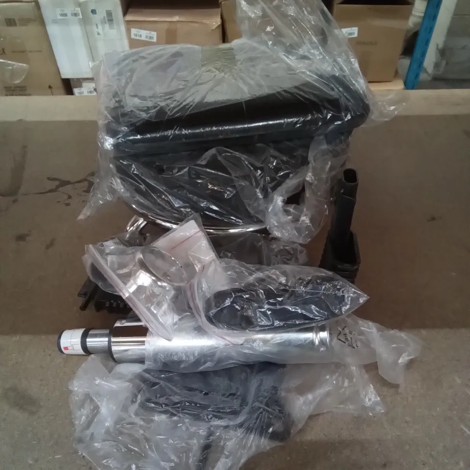 BOXED HEIGHT ADJUSTABLE LAB STOOL (BLACK) 