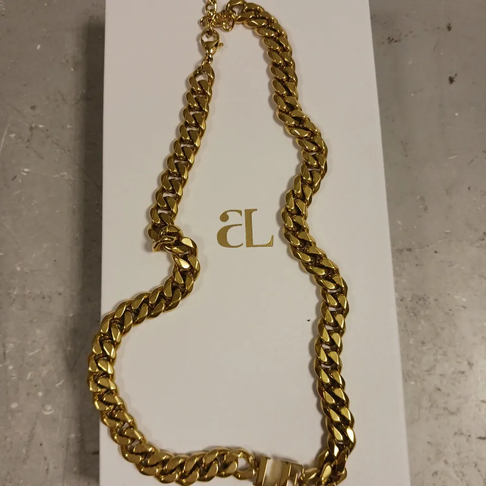 ABBOTT LYON PERSONALISED 'LF' CHAIN LINK NECKLACE 