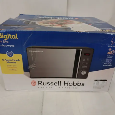 RUSSELL HOBBS DIGITAL MICROWAVE OVEN (RHM2076B) – BOXED