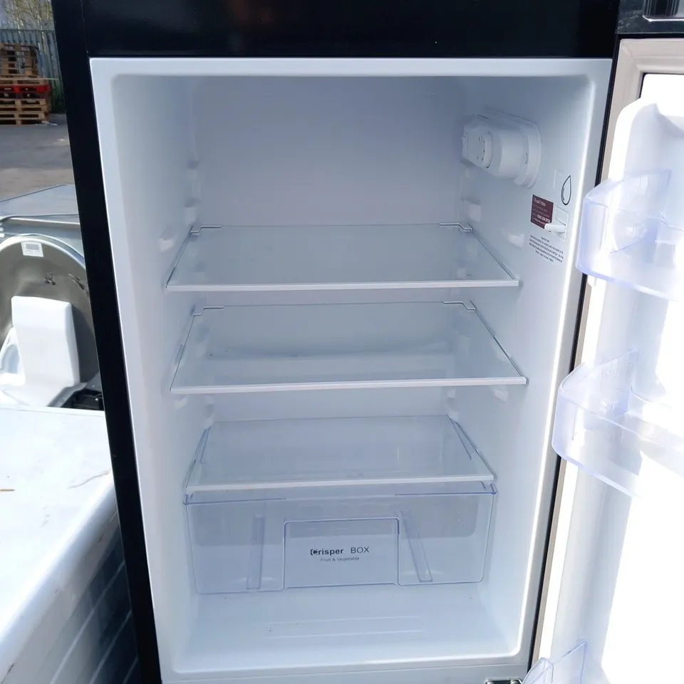 RUSSELL HOBBS LOW FROST FRIDGE FREEZER, 113L FRIDGE, 61L FREEZER - BLACK (50CM WIDE, 145CM HIGH) COLLECTION ONLY