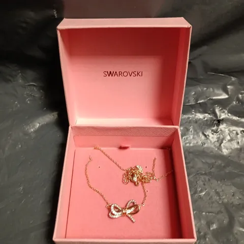 SWAROVSKI CRYSTAL BOW NECKLACE