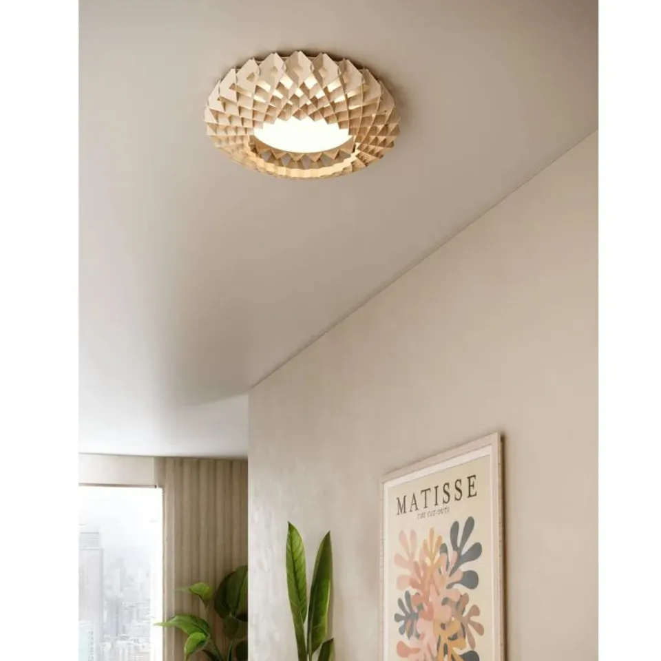 BRAND NEW BOXED PILKE SIGNATURE 45 CEILING LIGHT BIRCH - P15121 (1 BOX) RRP £599