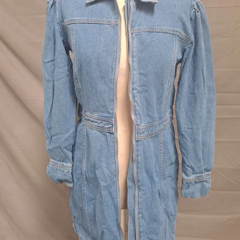 BRAVE SOUL PETITE DENIM LONG SLEEVE JACKET IN BLUE SIZE MEDIUM