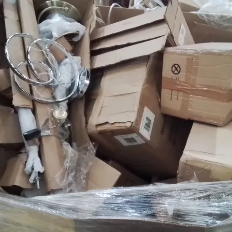 PALLET OF ASSORTED LIGHTING PRODUCTS TO INCLUDE;WALL LAMP,TABLE LAMP,PENDENT