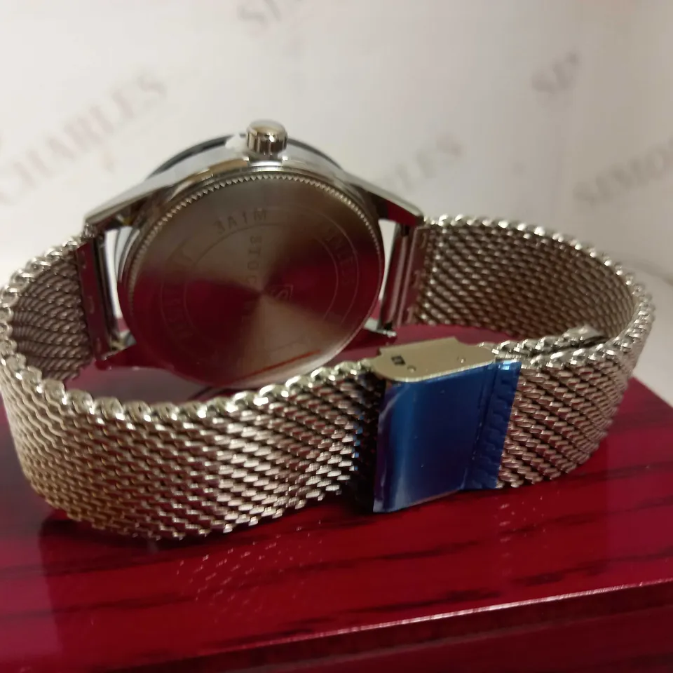 STOCKWELL DATE DIAL MESH STRAP WRISTWATCH RRP £650