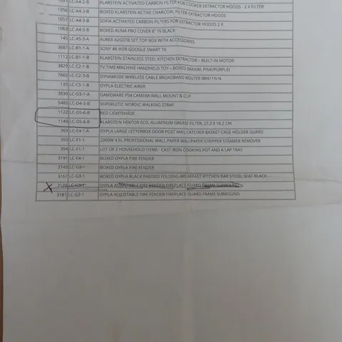 CAGE OF ASSORTED ITEMS TO INCLUDE - CONVECTOR HEATER - AUNA 8"PRO COVER  