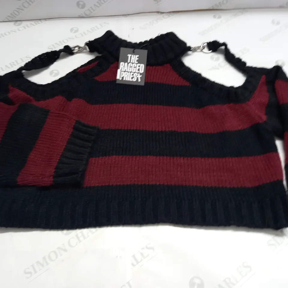 THE RAGGED PRIEST COLD SHOULDER JUMPER - LARGE