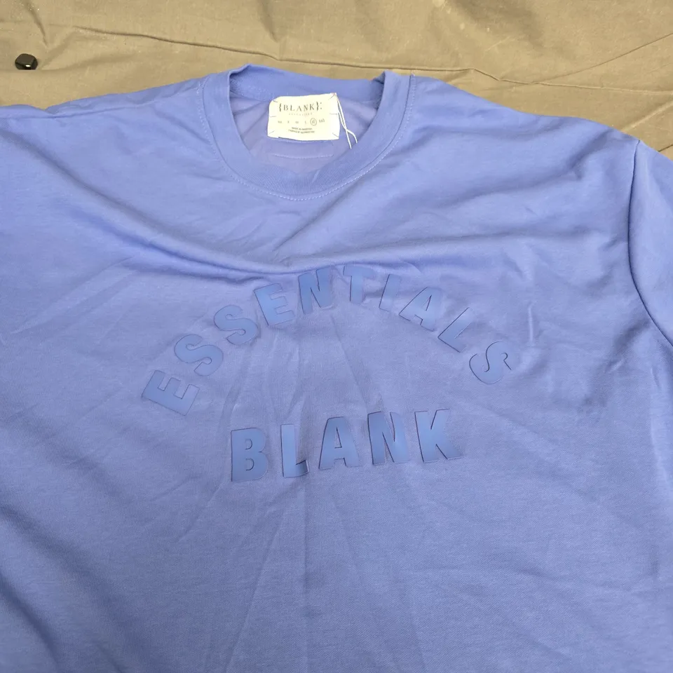 BLANK ESSENTIALS T-SHIRT – BLUE – XL