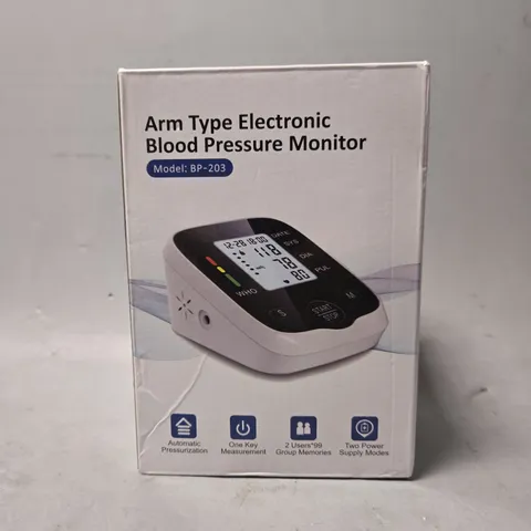 BOXED ARM TYPE ELECTRONIC BLOODY PRESSURE MONITOR 