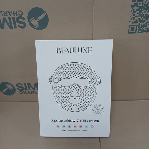 BEAULUXE SPECTRAGLOW 7 LED MASK LIGHT THERAPY BOXED
