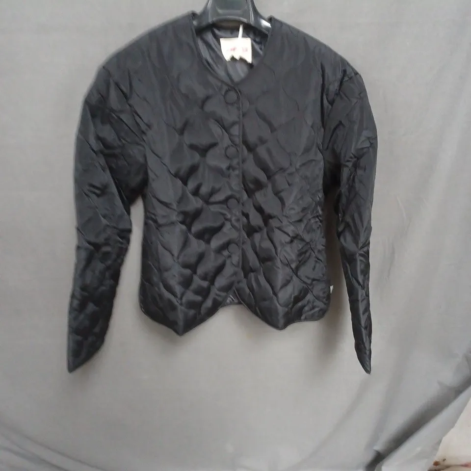 OMNES BLACK QUILTED JACKET – SIZE S