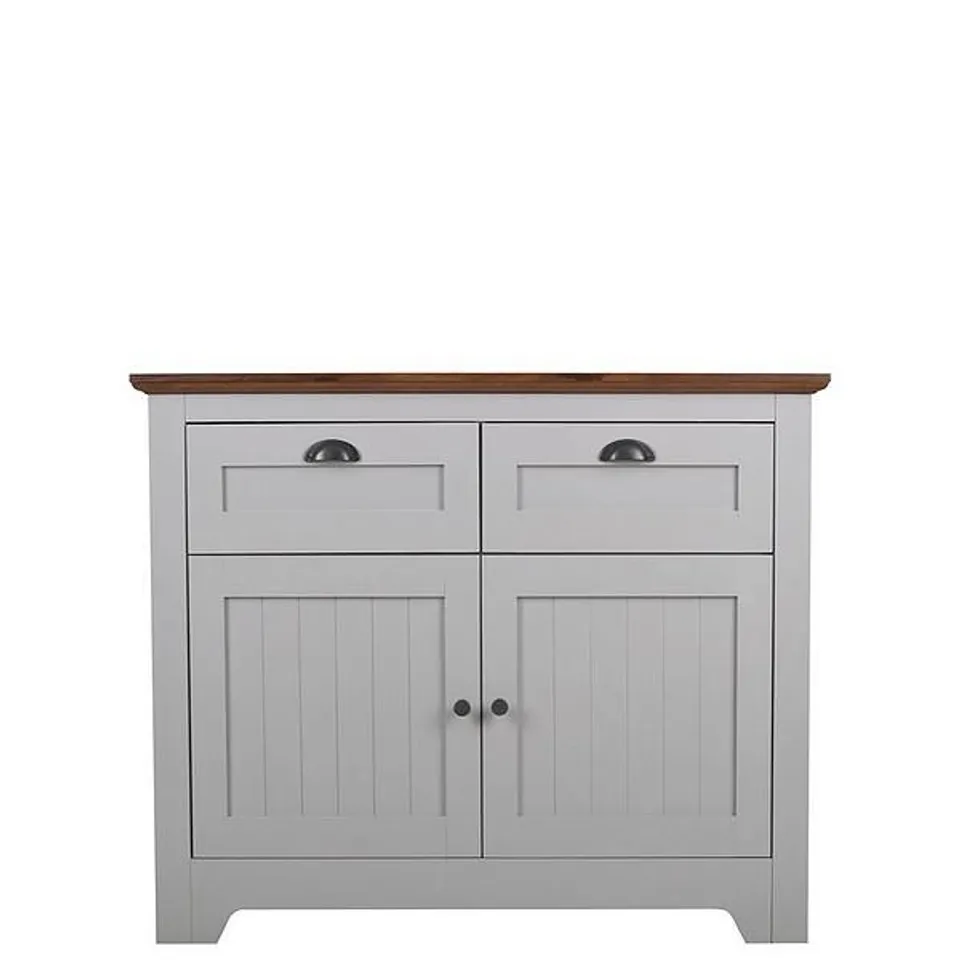 BOXED DEVON GREY COMPACT SIDEBOARD (1 BOX)