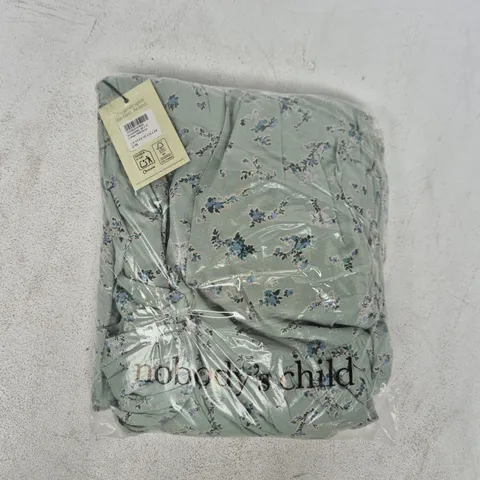 BAGGED NOBODY'S CHILD CALLOPE MIDI DRESS IN BLUE SIZE UK 14