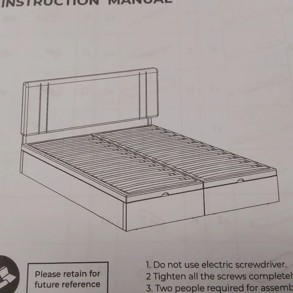 BOXED GAS LIFT VERTICAL LINE VELVET OTTOMAN BED - DOUBLE, DARK GREEN (1 BOX)
